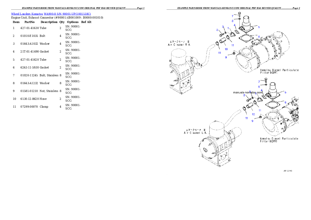 Protected: WA900-8 S/N 90001-UP Partsbook