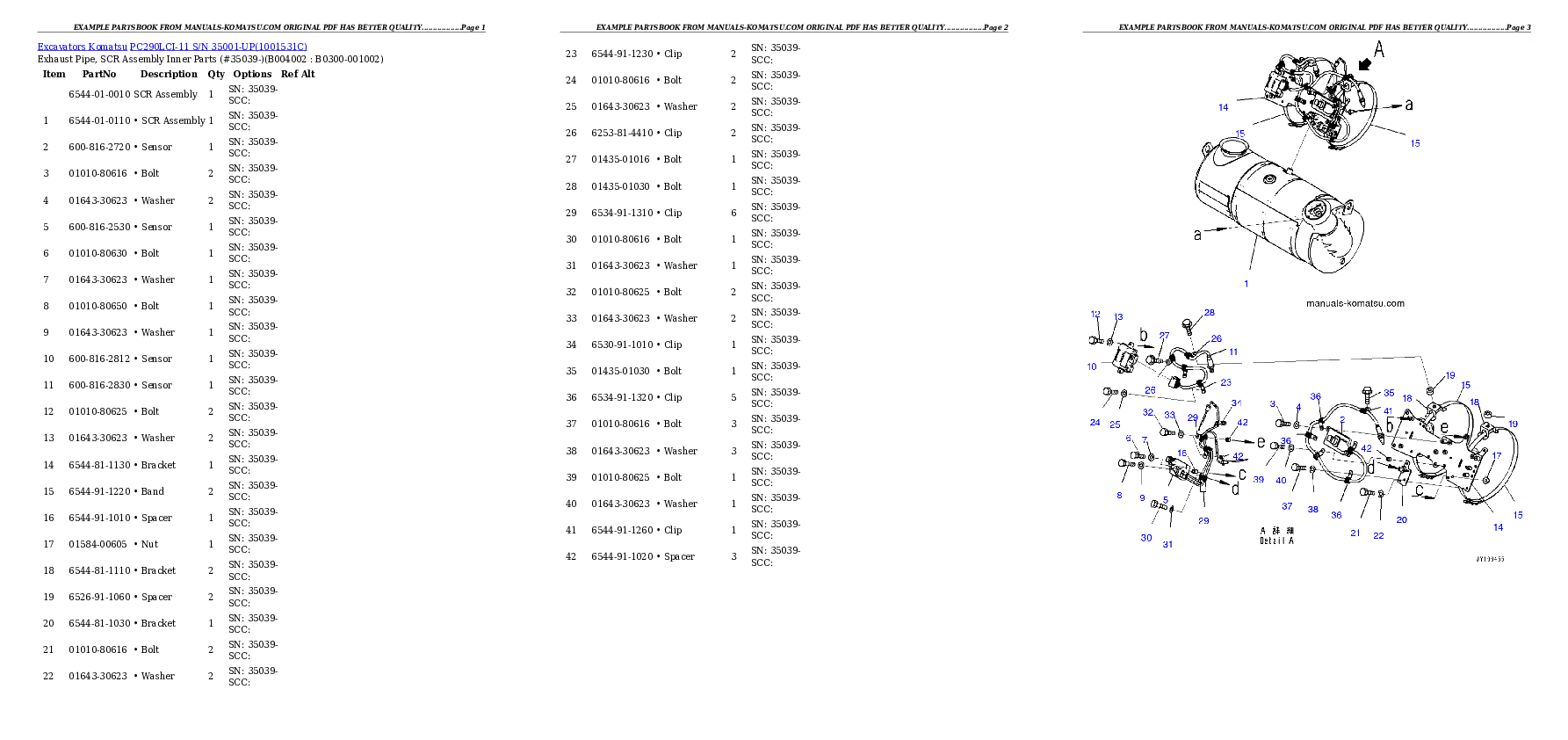 Protected: PC290LCI-11 S/N 35001-UP Partsbook