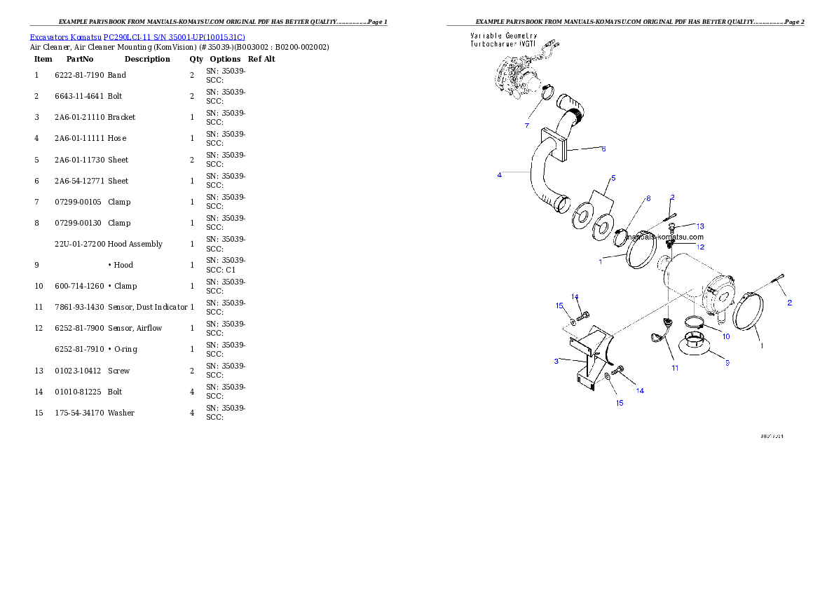 Protected: PC290LCI-11 S/N 35001-UP Partsbook