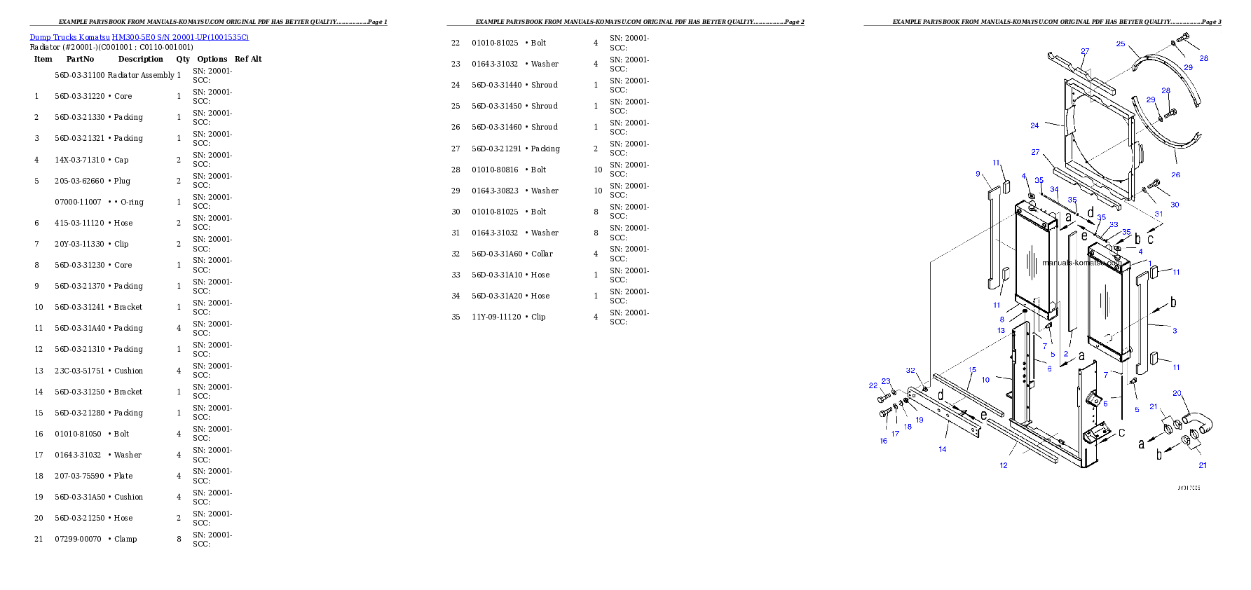 Protected: HM300-5E0 S/N 20001-UP Partsbook