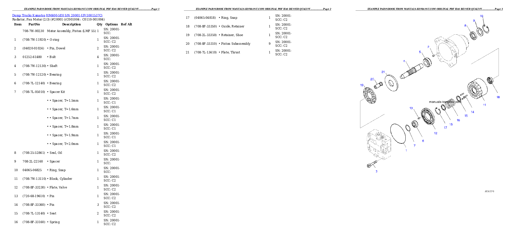 Protected: HM400-5E0 S/N 20001-UP Partsbook