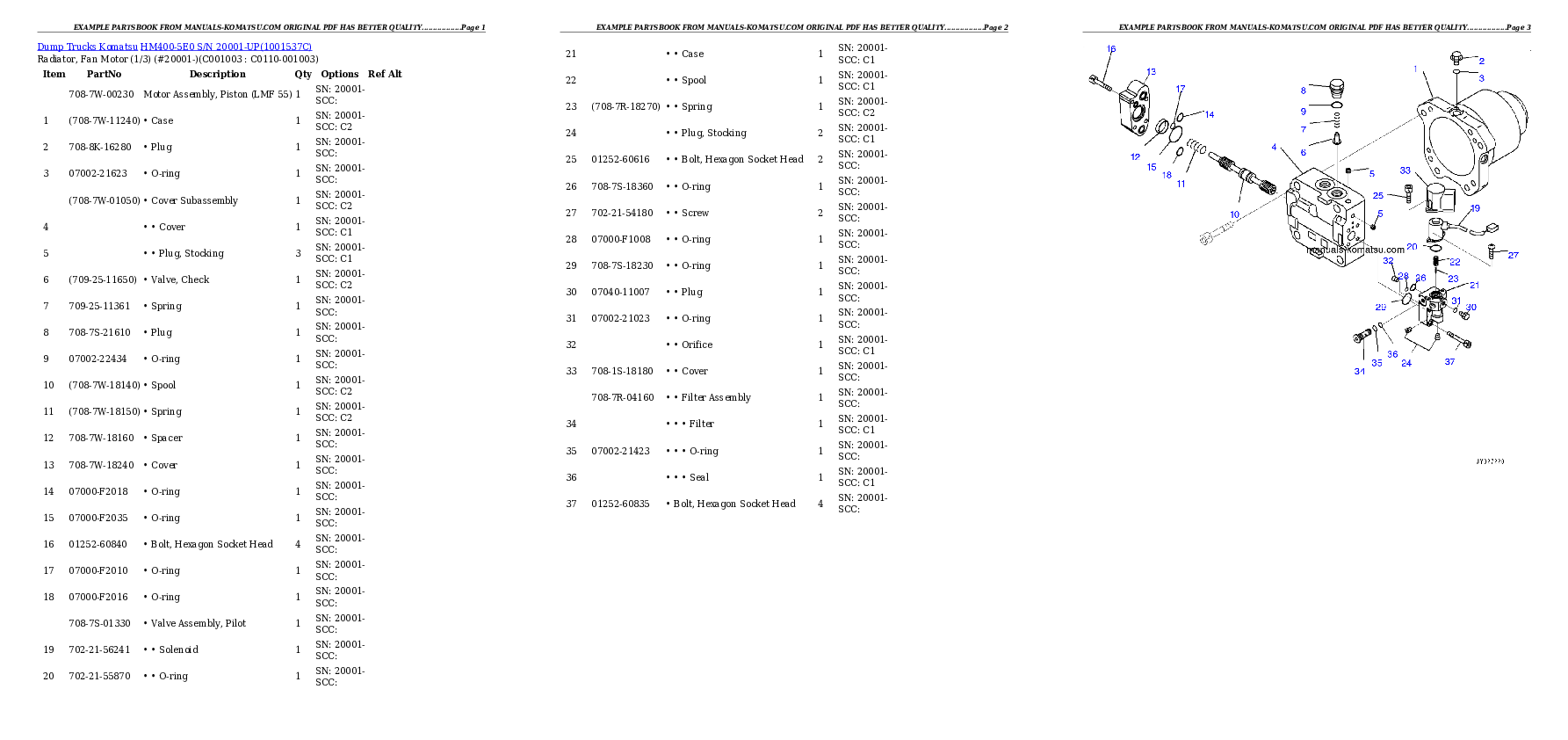 Protected: HM400-5E0 S/N 20001-UP Partsbook