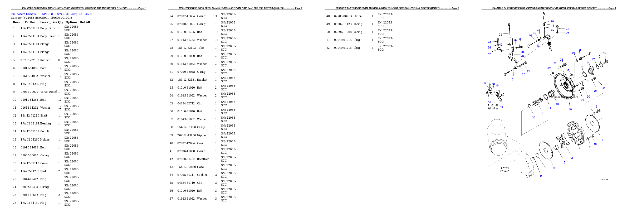 Protected: D85PXI-18E0 S/N 23363-UP Partsbook