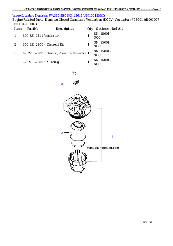 Protected: WA380-8E0 S/N 15648-UP Partsbook
