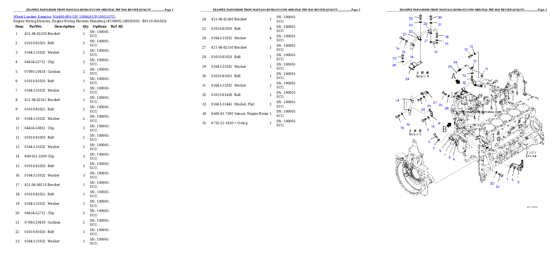 Protected: WA480-8E0 S/N 100448-UP Partsbook