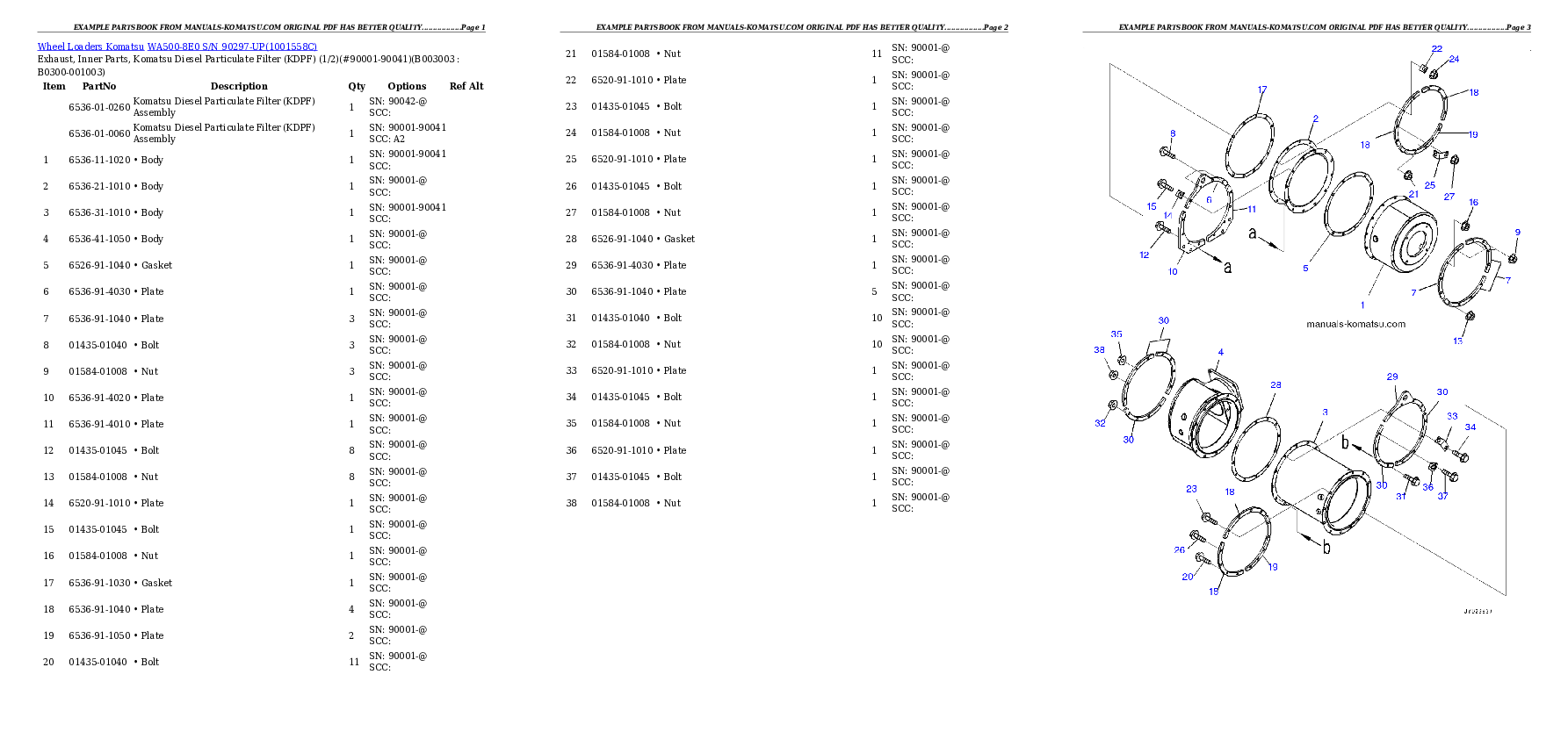 Protected: WA500-8E0 S/N 90297-UP Partsbook