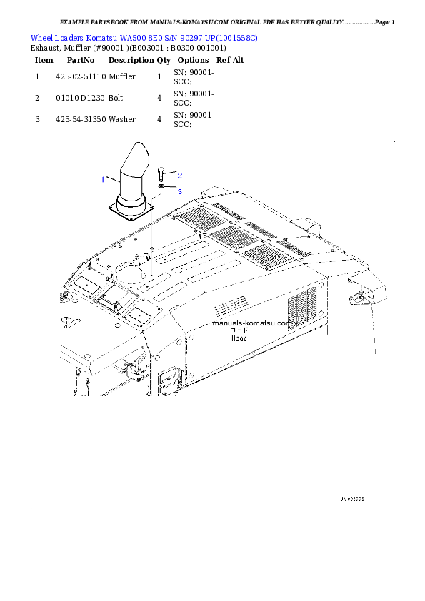 Protected: WA500-8E0 S/N 90297-UP Partsbook