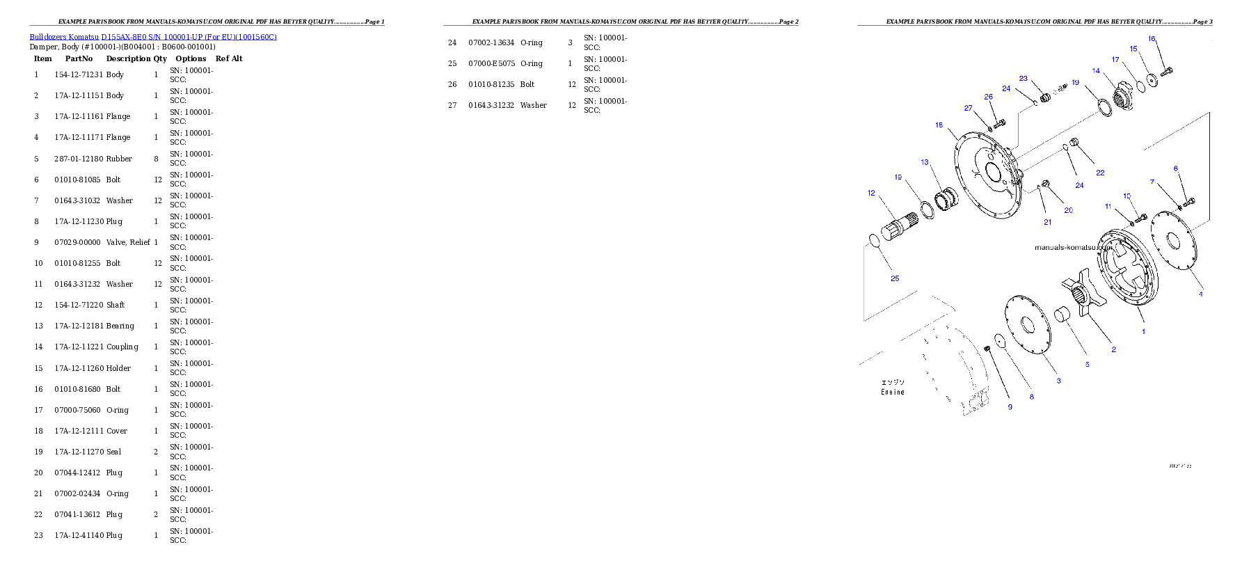 Protected: D155AX-8E0 S/N 100001-UP (For EU) Partsbook