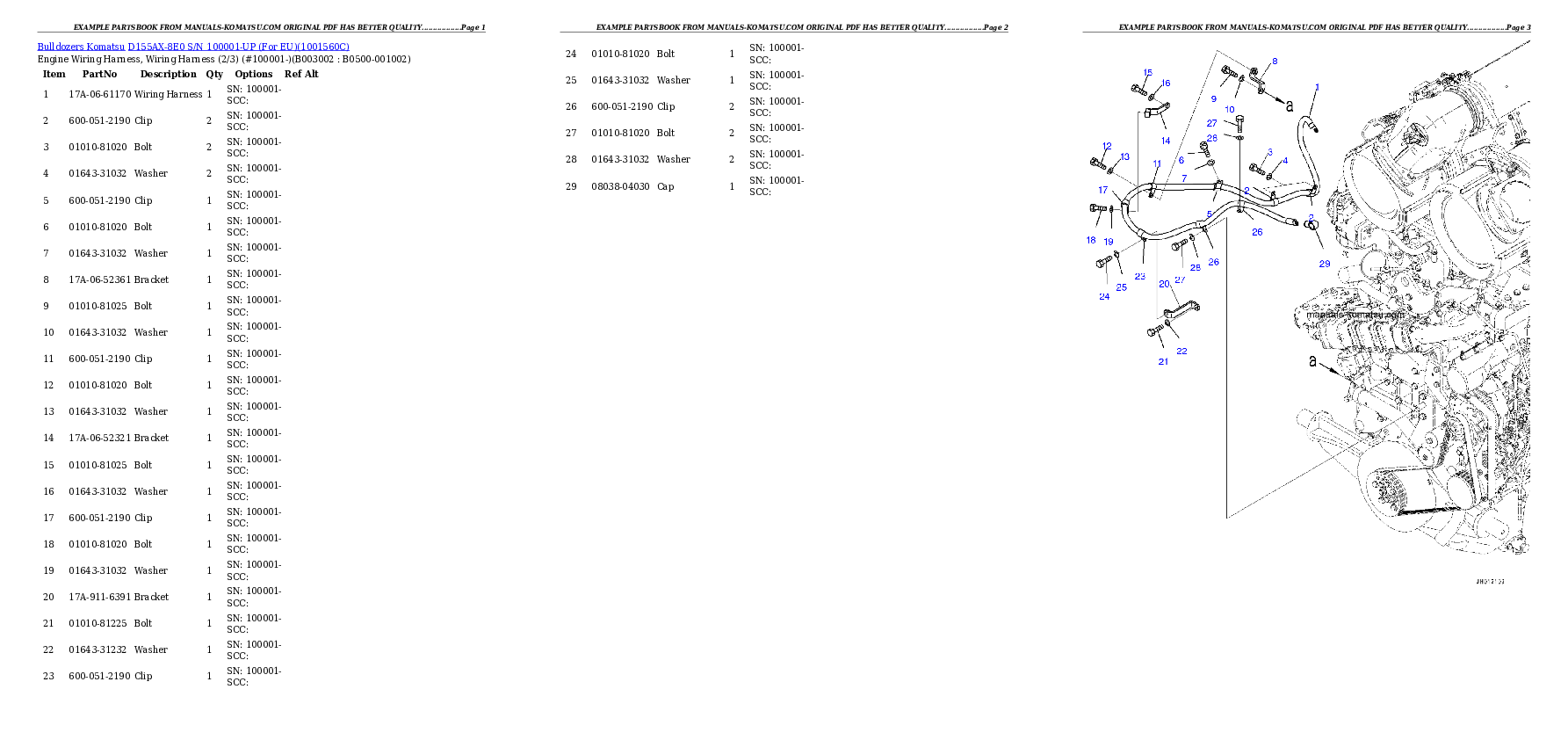 Protected: D155AX-8E0 S/N 100001-UP (For EU) Partsbook