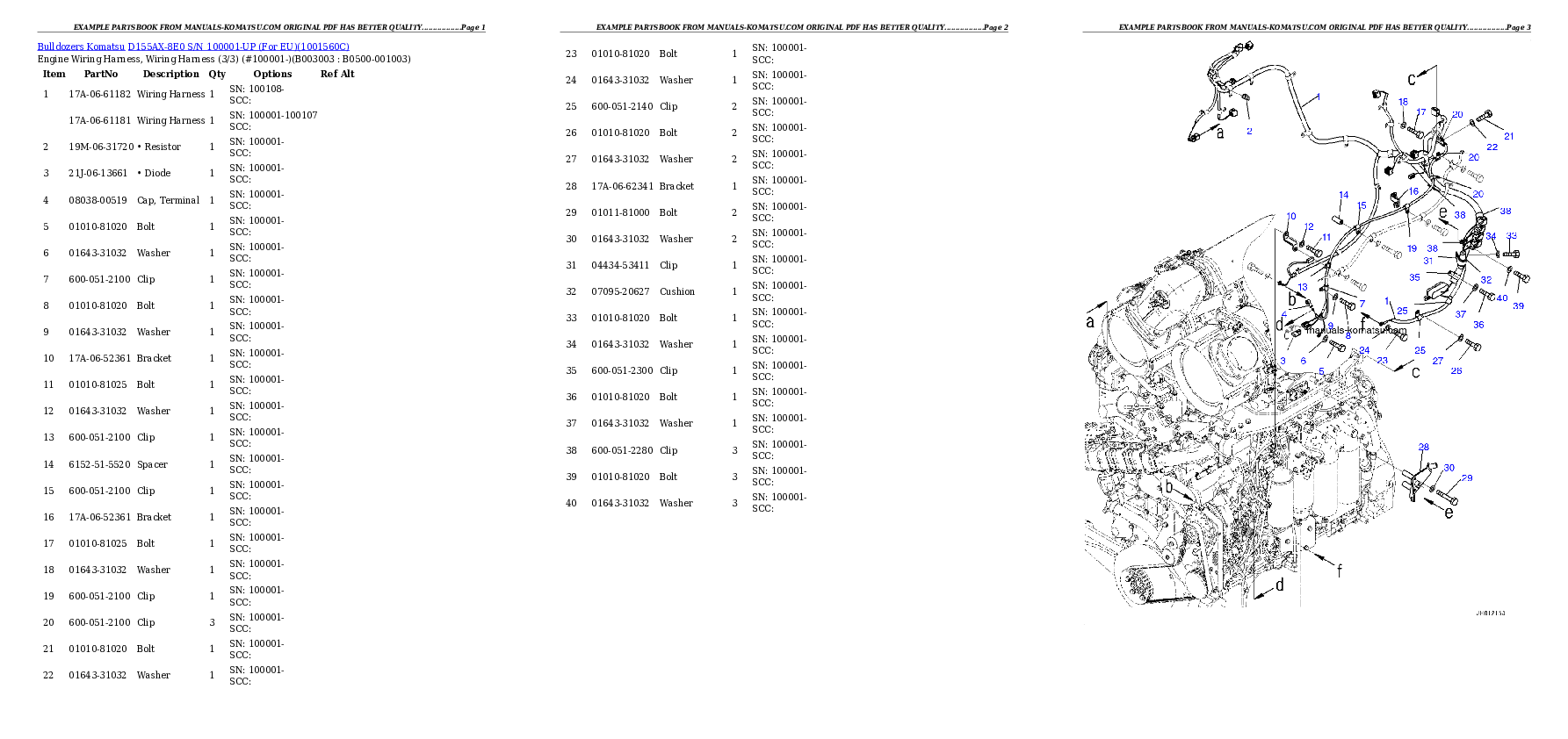 Protected: D155AX-8E0 S/N 100001-UP (For EU) Partsbook