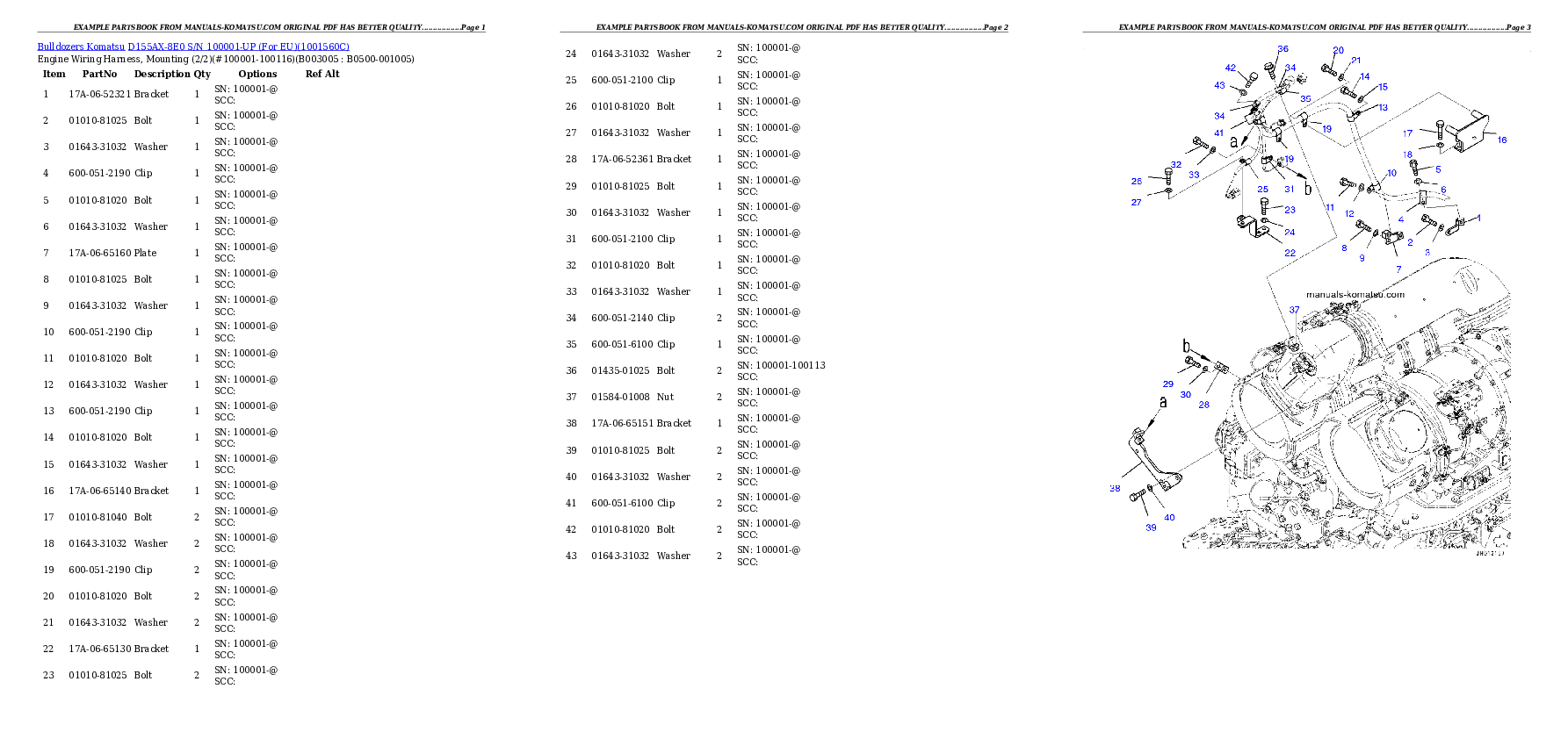 Protected: D155AX-8E0 S/N 100001-UP (For EU) Partsbook