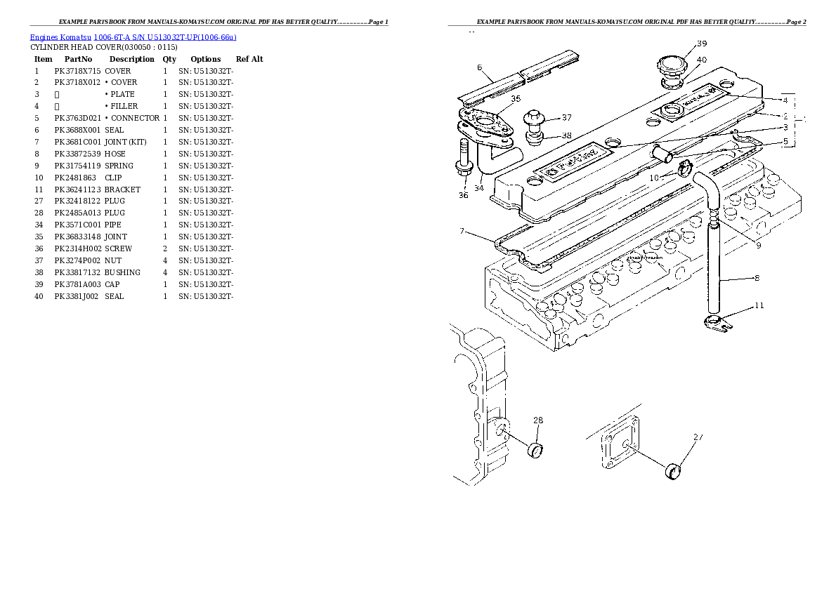 Protected: 1006-6T-A S/N U513032T-UP Partsbook