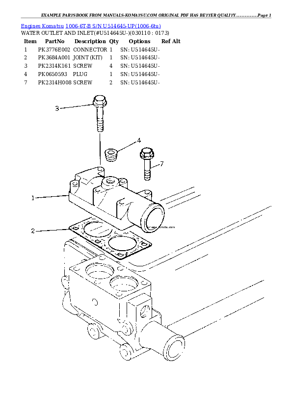 Protected: 1006-6T-B S/N U514645-UP Partsbook