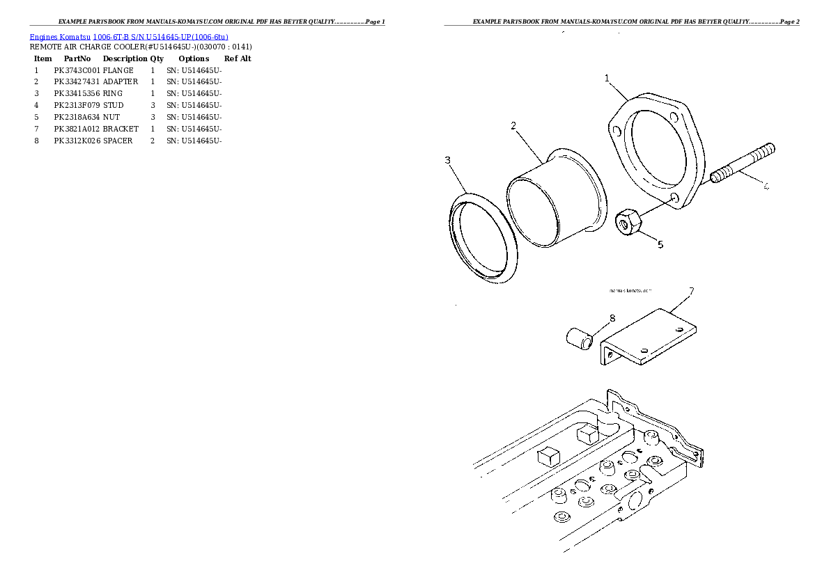 Protected: 1006-6T-B S/N U514645-UP Partsbook