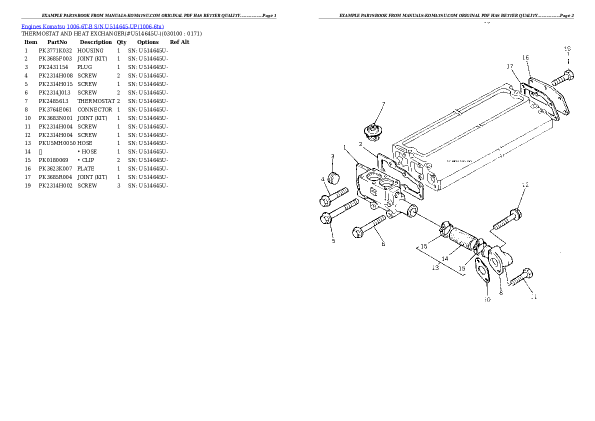 Protected: 1006-6T-B S/N U514645-UP Partsbook