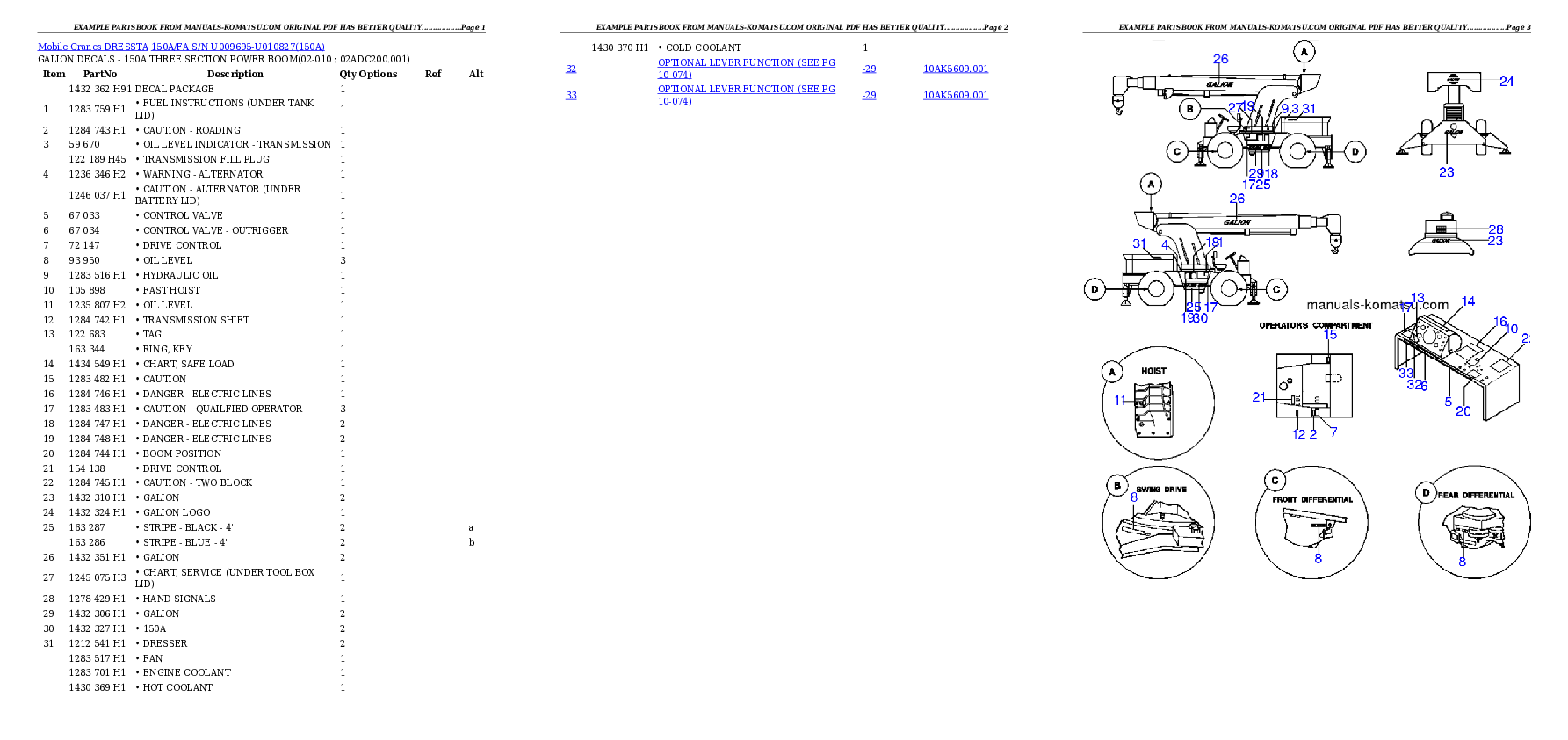 Protected: 150A/FA S/N U009695-U010827 Partsbook
