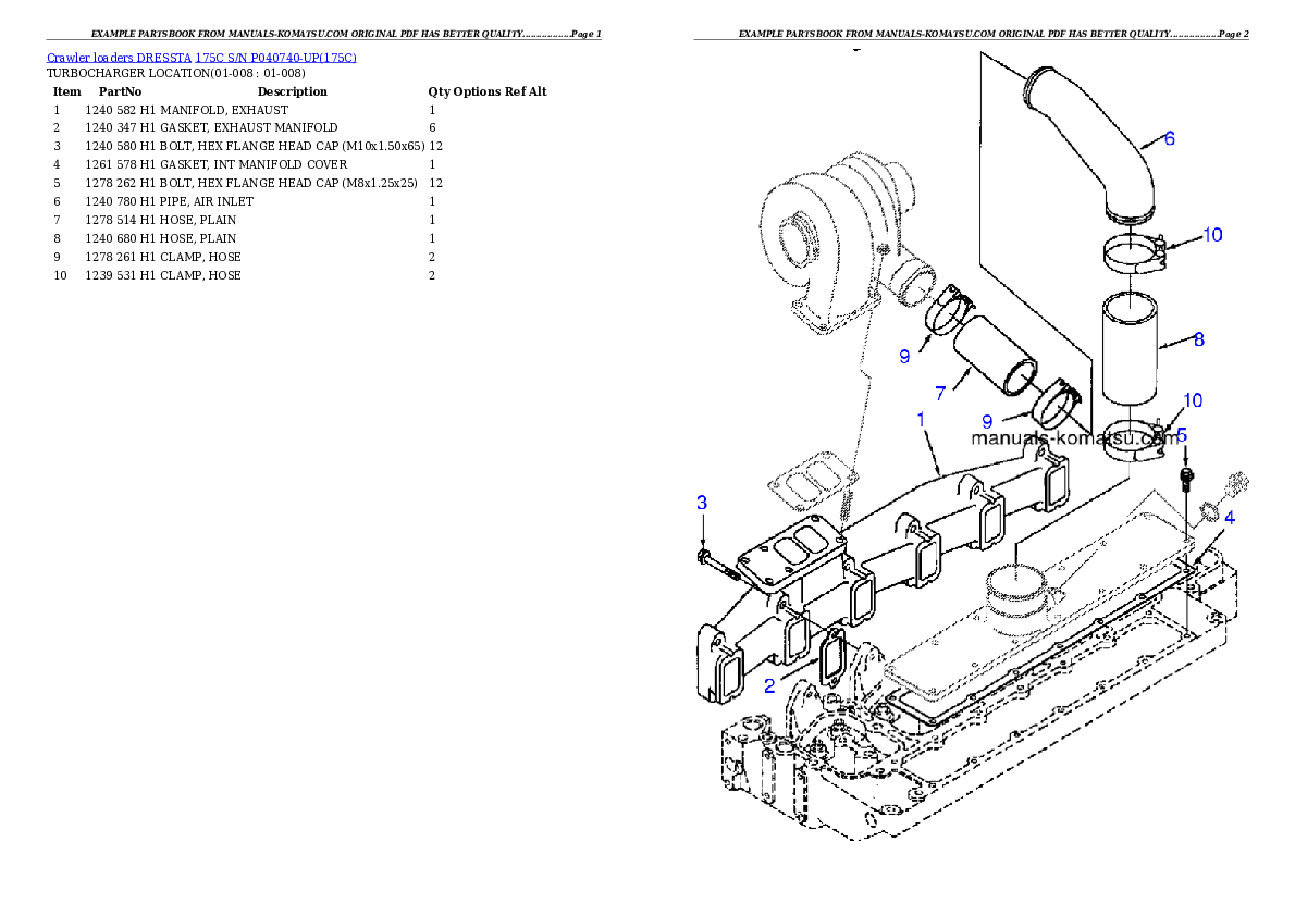 Protected: 175C S/N P040740-UP Partsbook