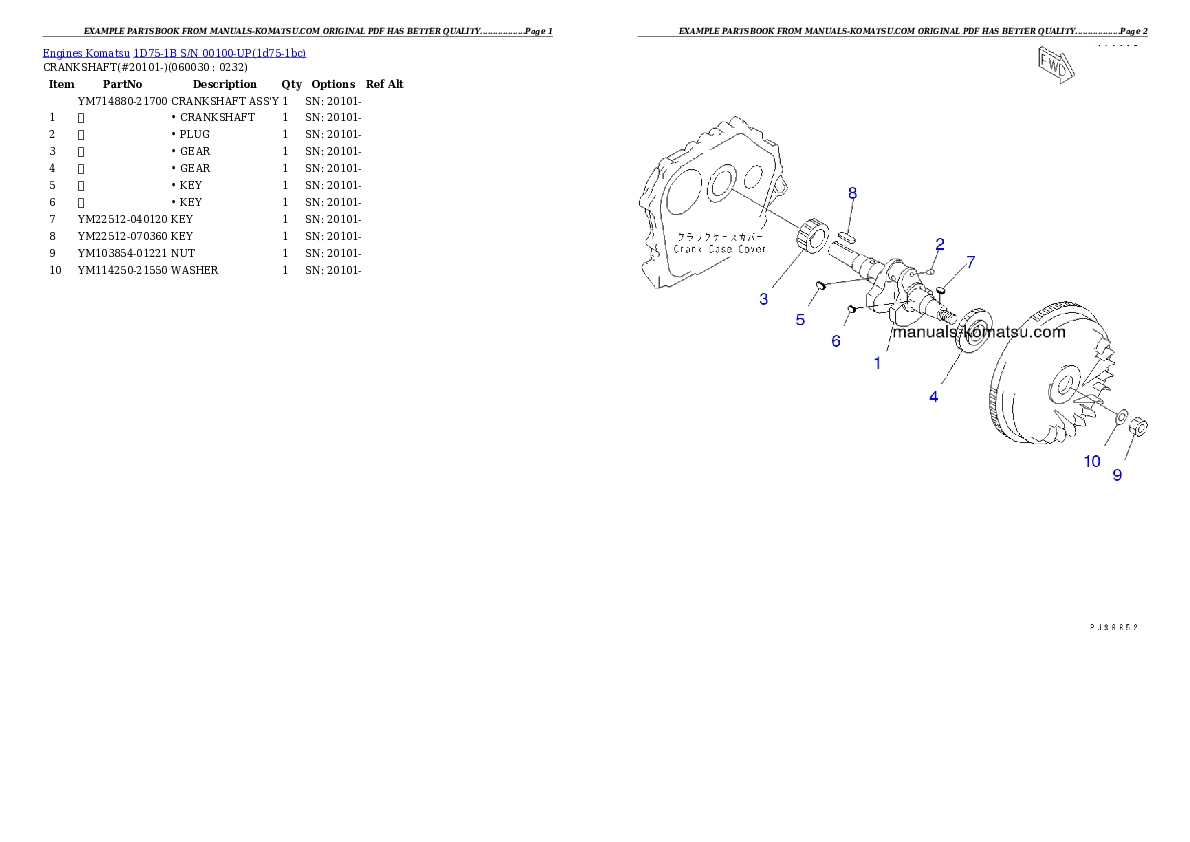 Protected: 1D75-1B S/N 00100-UP Partsbook