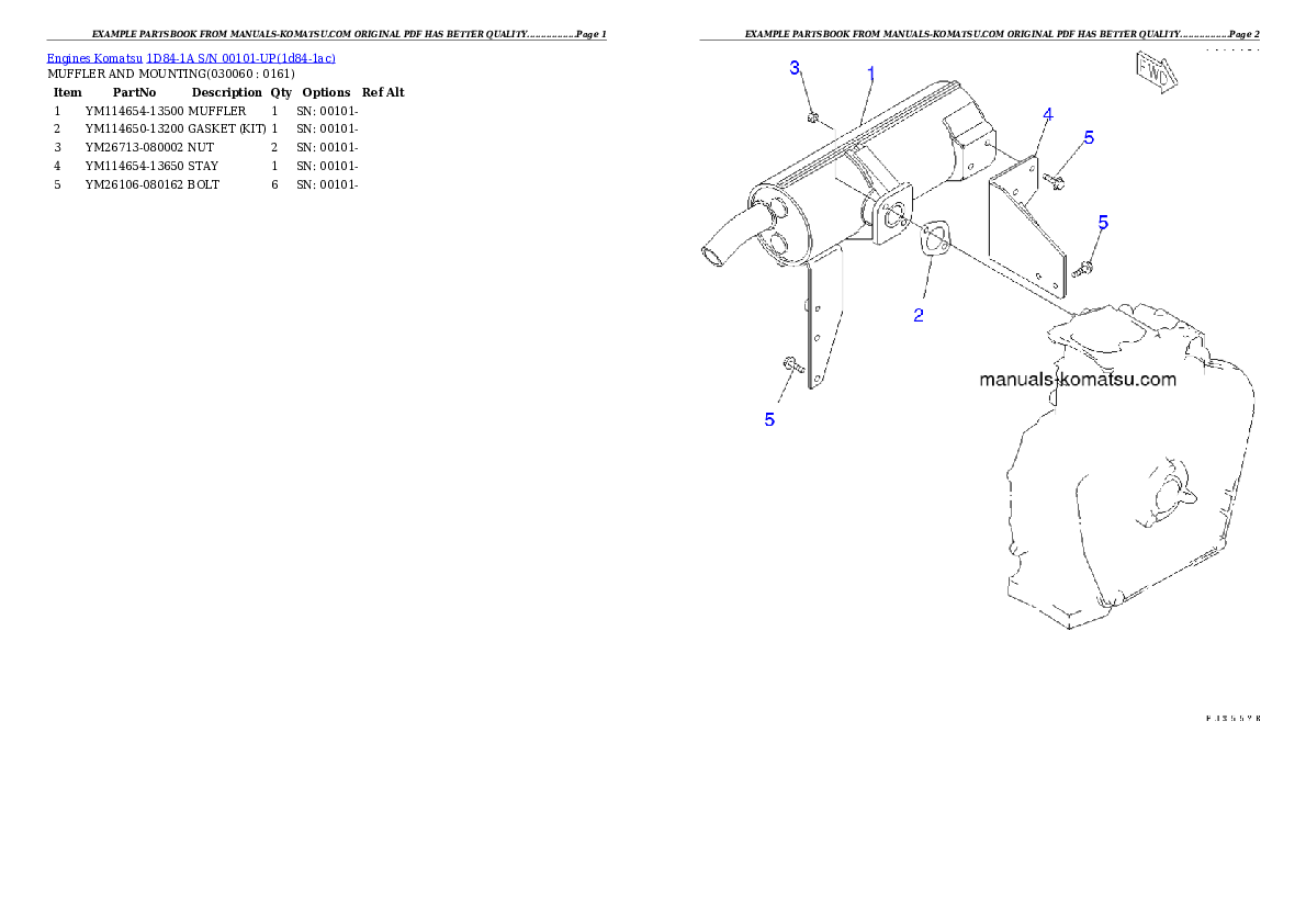 Protected: 1D84-1A S/N 00101-UP Partsbook
