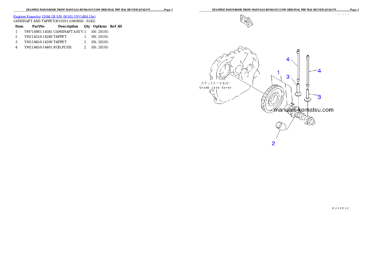 Protected: 1D84-1B S/N 00101-UP Partsbook