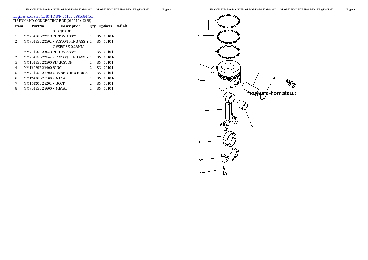 Protected: 1D84-1C S/N 00101-UP Partsbook