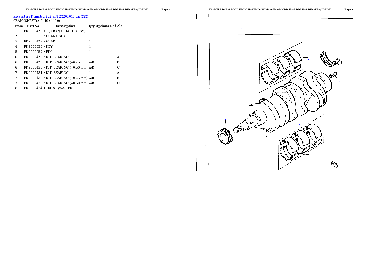 Protected: 222 S/N 22201043-Up Partsbook