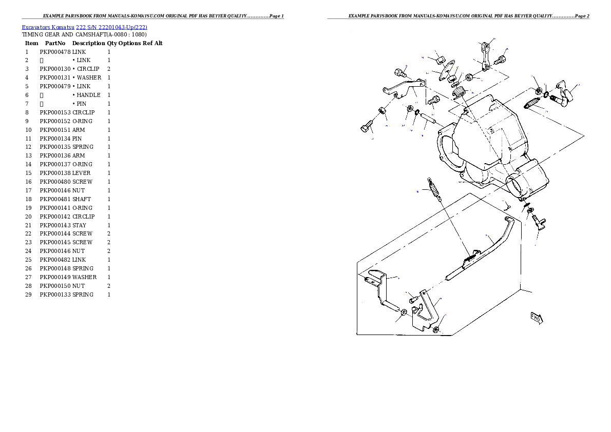 Protected: 222 S/N 22201043-Up Partsbook