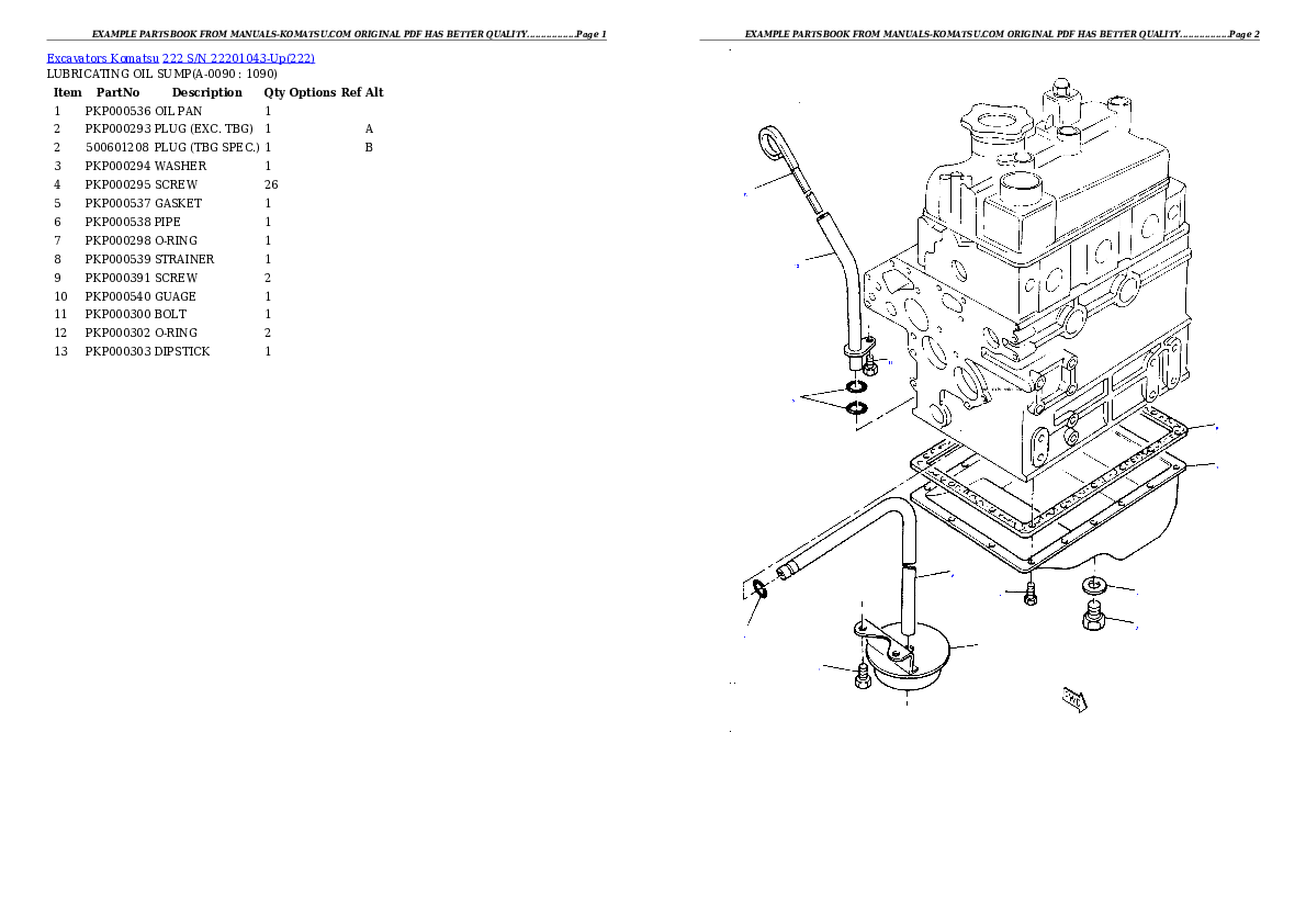 Protected: 222 S/N 22201043-Up Partsbook