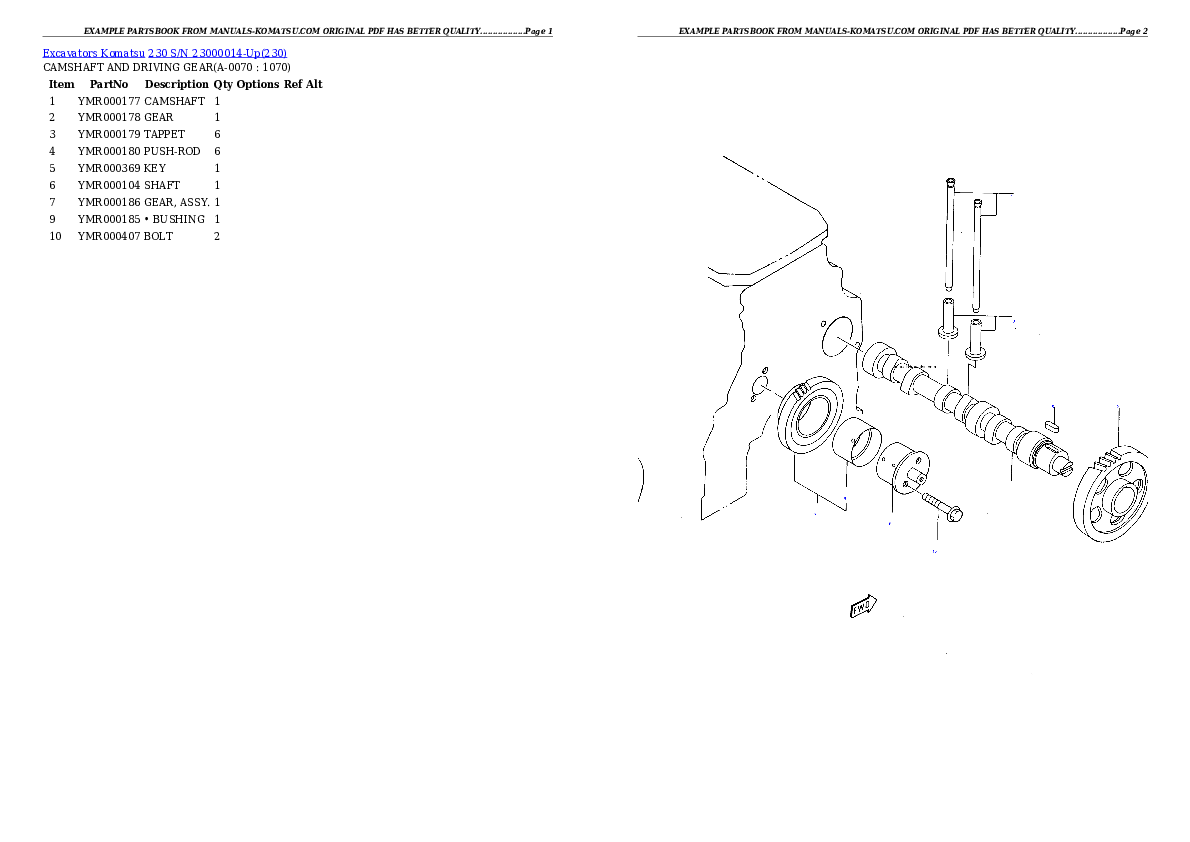 Protected: 230 S/N 23000014-Up Partsbook