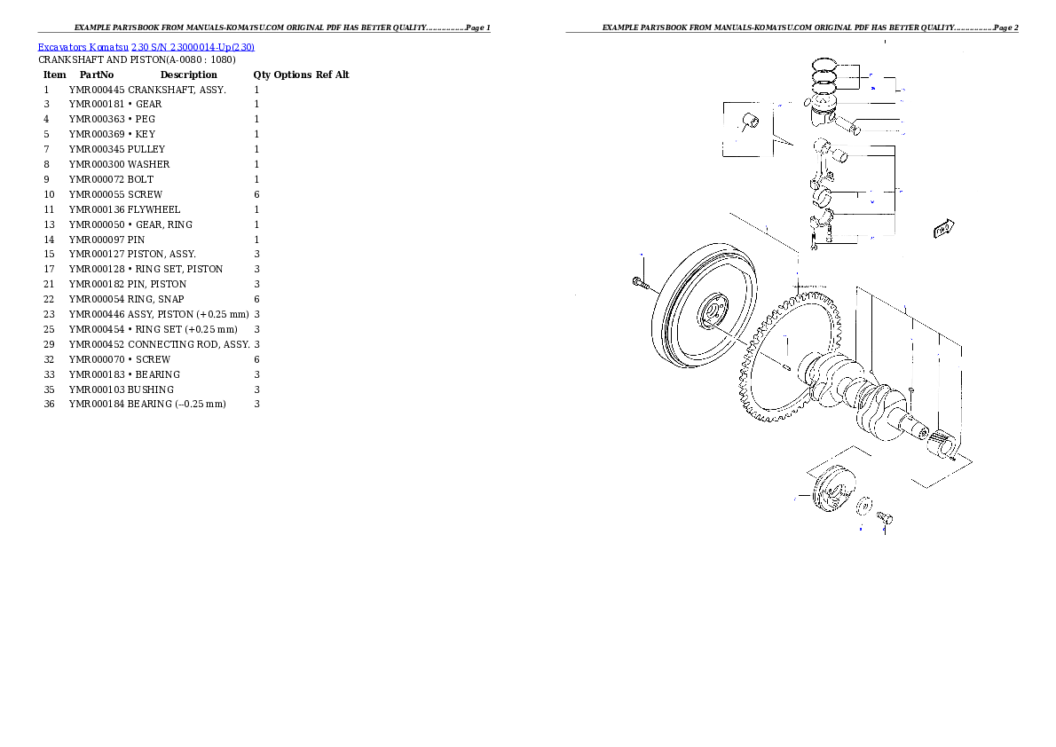Protected: 230 S/N 23000014-Up Partsbook