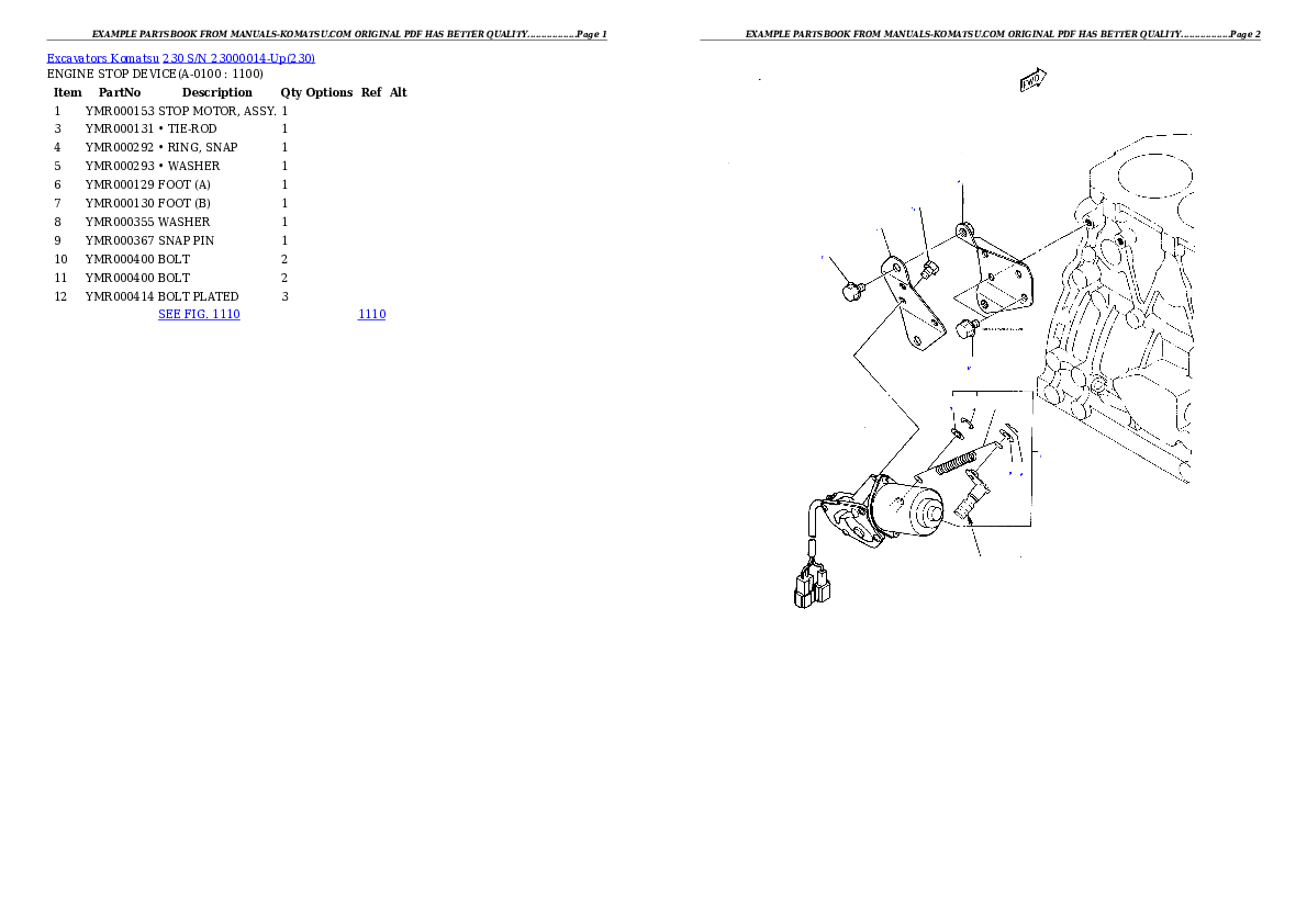 Protected: 230 S/N 23000014-Up Partsbook