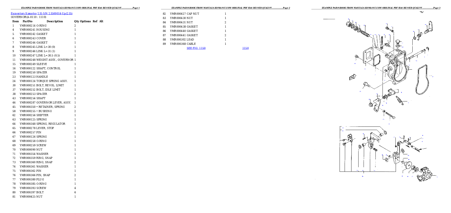 Protected: 235 S/N 23500014-Up Partsbook