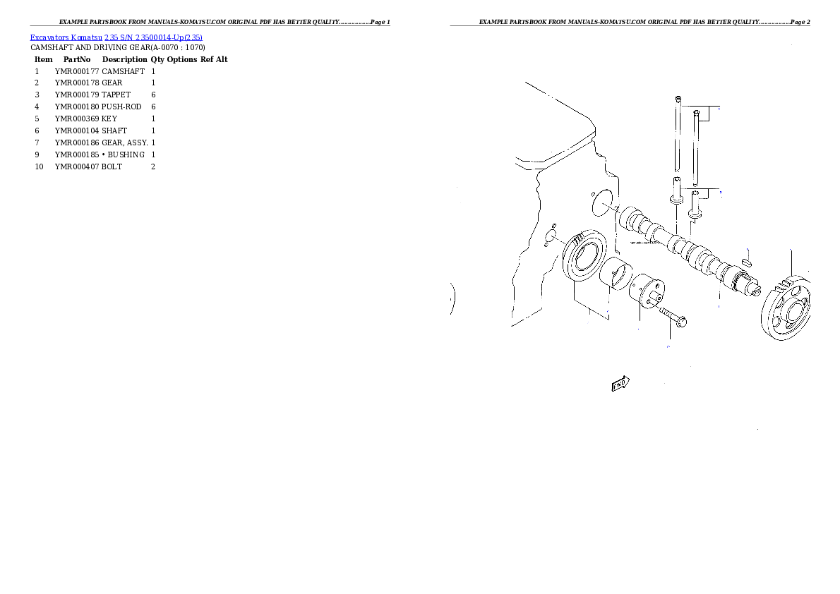Protected: 235 S/N 23500014-Up Partsbook