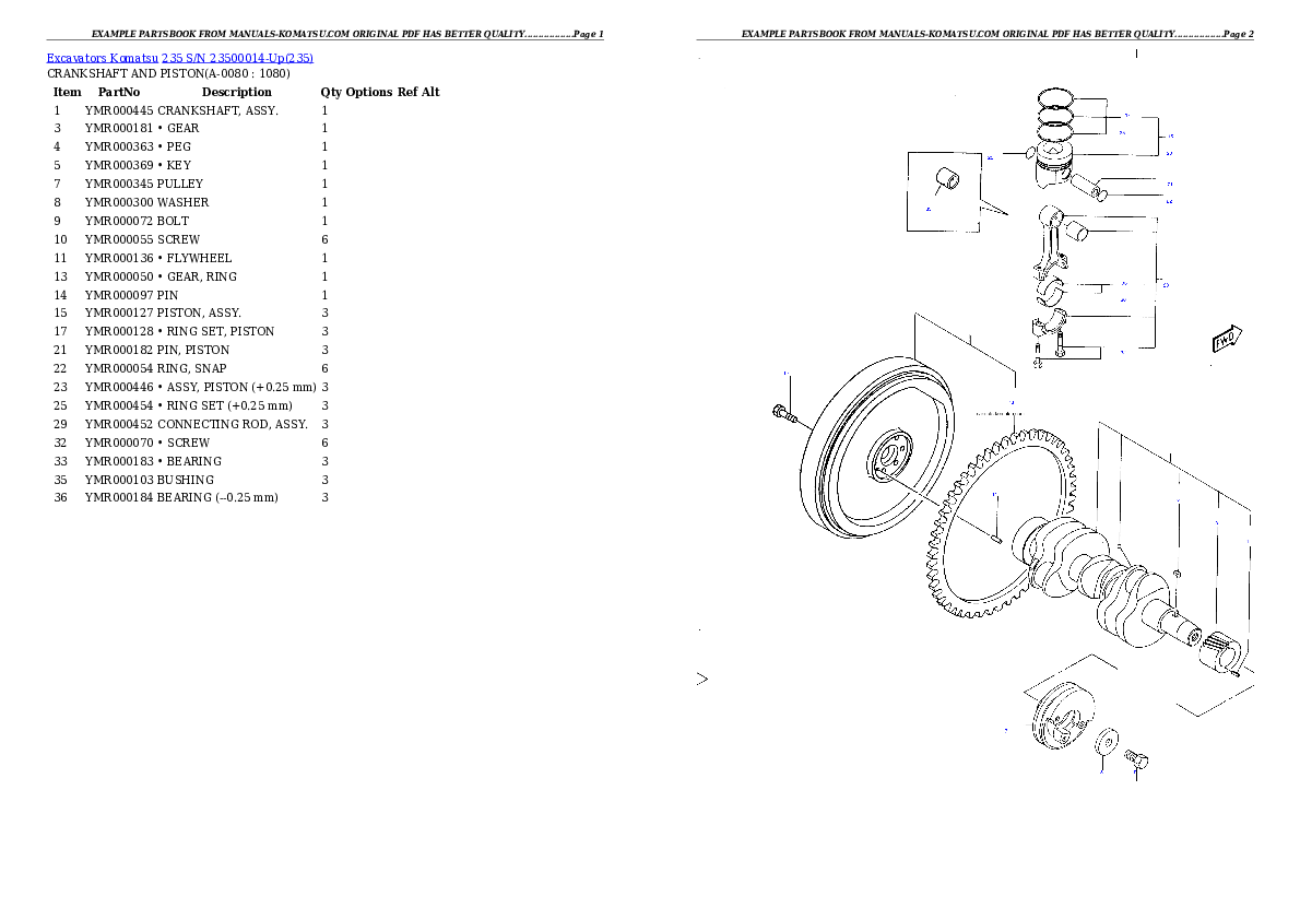 Protected: 235 S/N 23500014-Up Partsbook