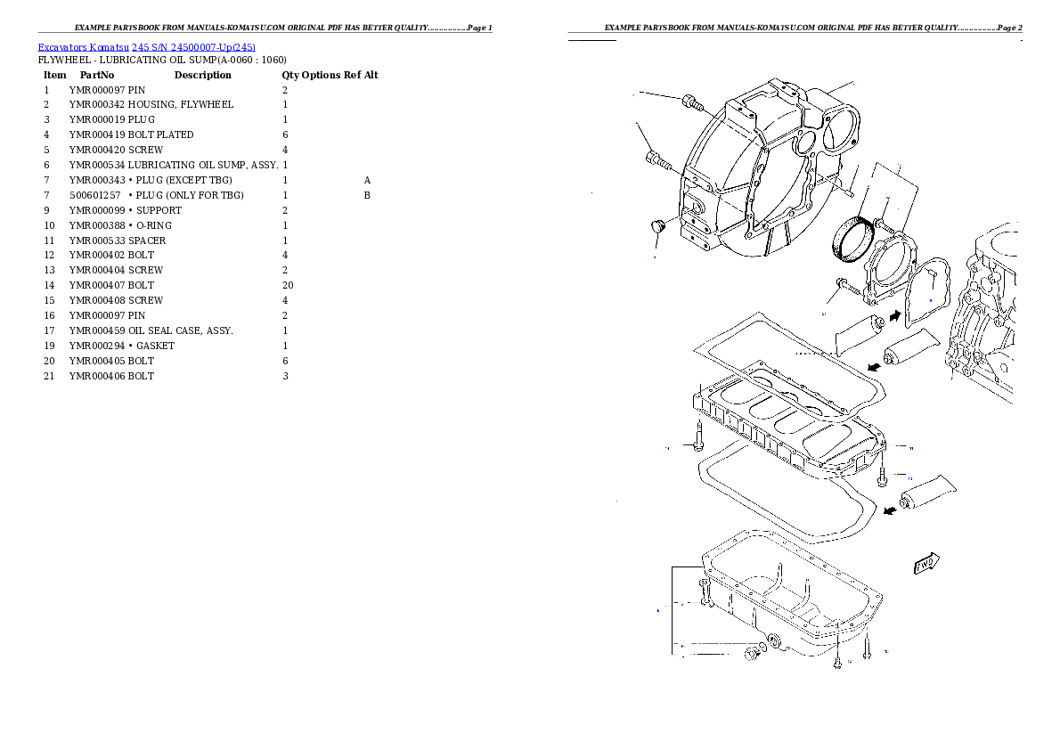 Protected: 245 S/N 24500007-Up Partsbook