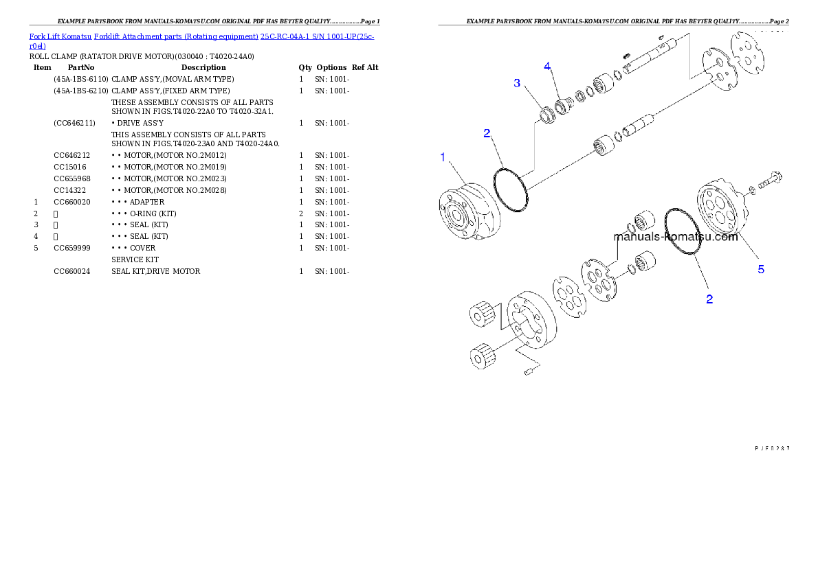 Protected: 25C-RC-04A-1 S/N 1001-UP Partsbook