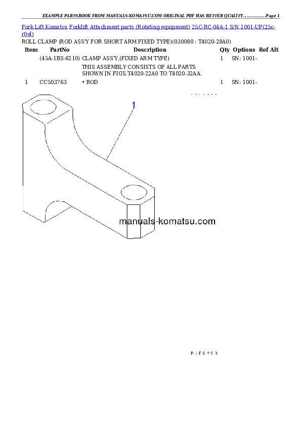Protected: 25C-RC-04A-1 S/N 1001-UP Partsbook