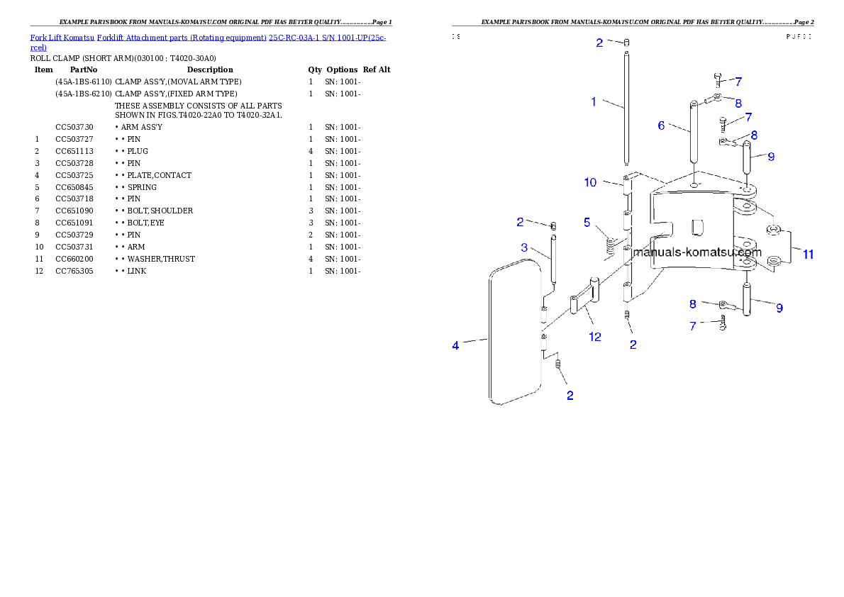 Protected: 25C-RC-03A-1 S/N 1001-UP Partsbook