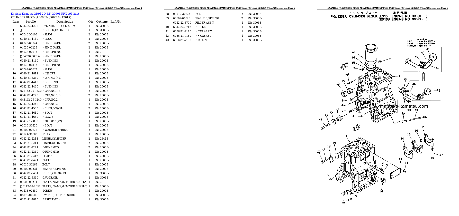 Protected: 2D94-2D S/N 20003-UP Partsbook