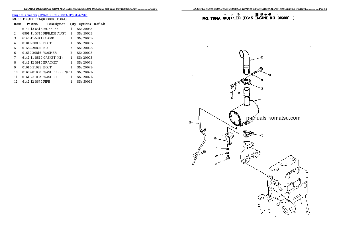 Protected: 2D94-2D S/N 20003-UP Partsbook