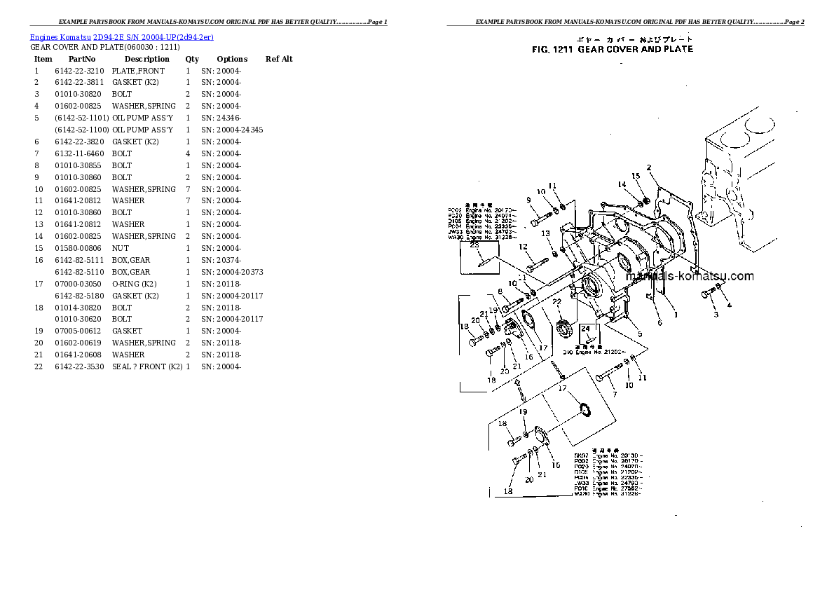 Protected: 2D94-2E S/N 20004-UP Partsbook