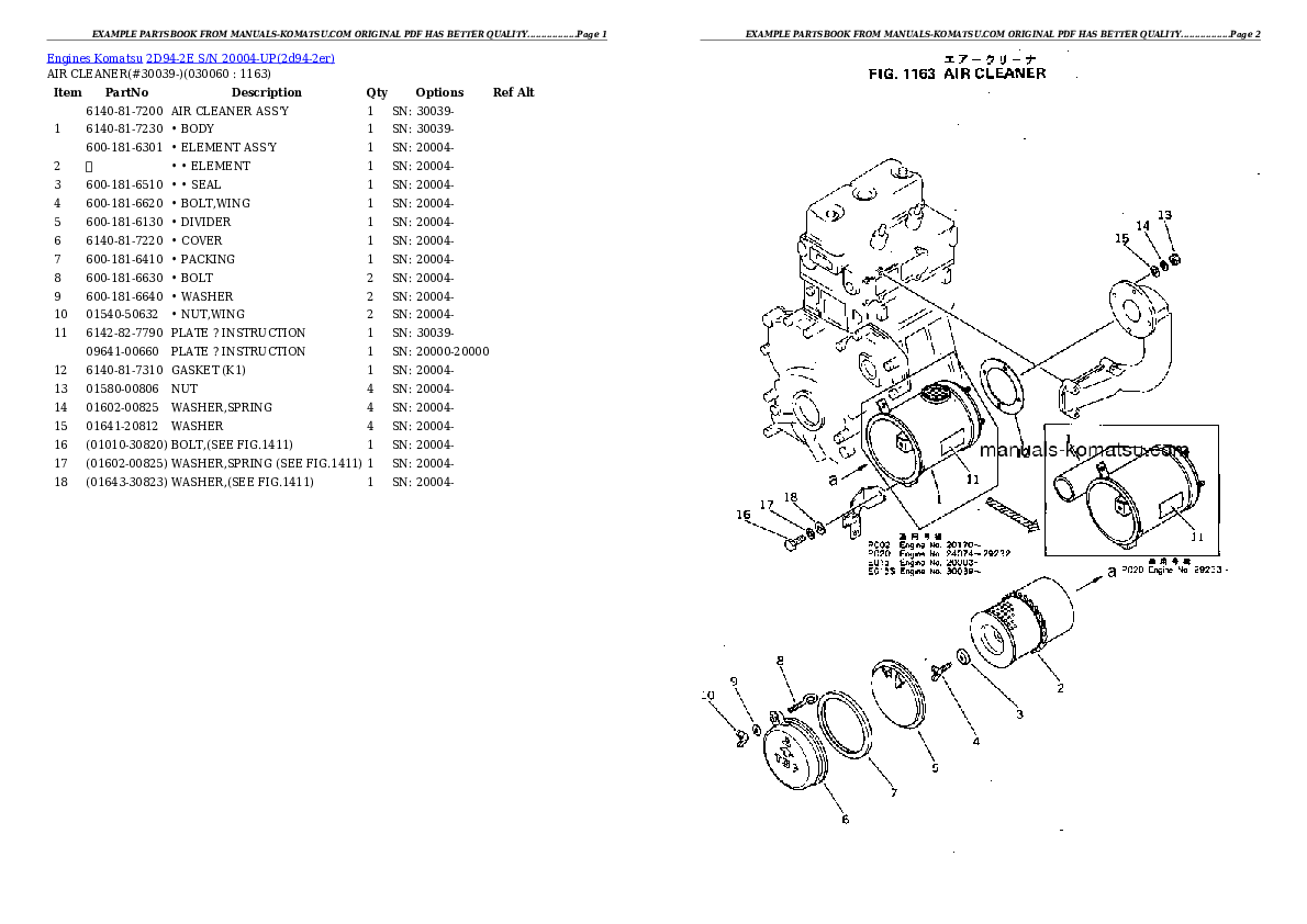 Protected: 2D94-2E S/N 20004-UP Partsbook