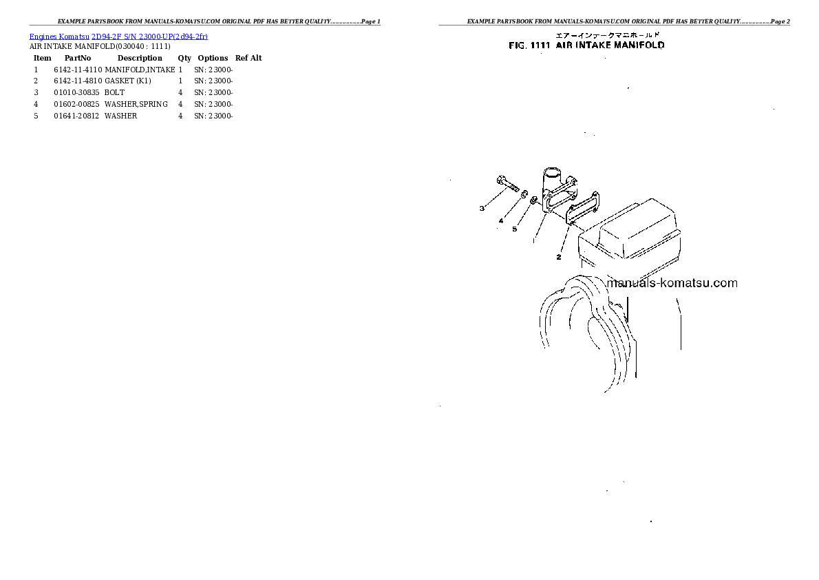 Protected: 2D94-2F S/N 23000-UP Partsbook