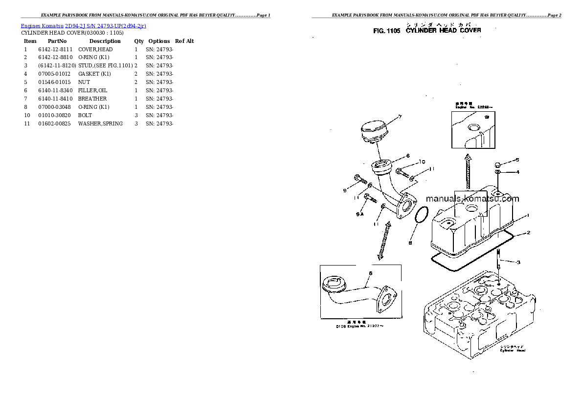 2D94-2J S/N 24793-UP Partsbook