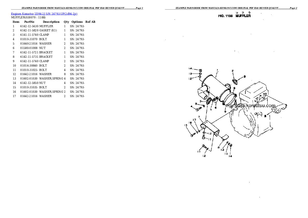 Protected: 2D94-2J S/N 24793-UP Partsbook