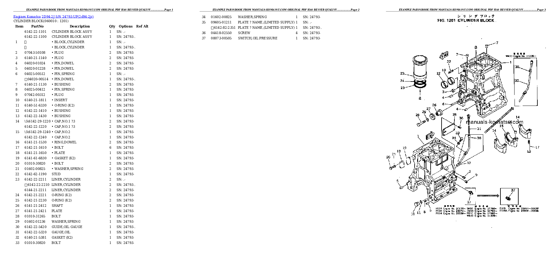 Protected: 2D94-2J S/N 24793-UP Partsbook