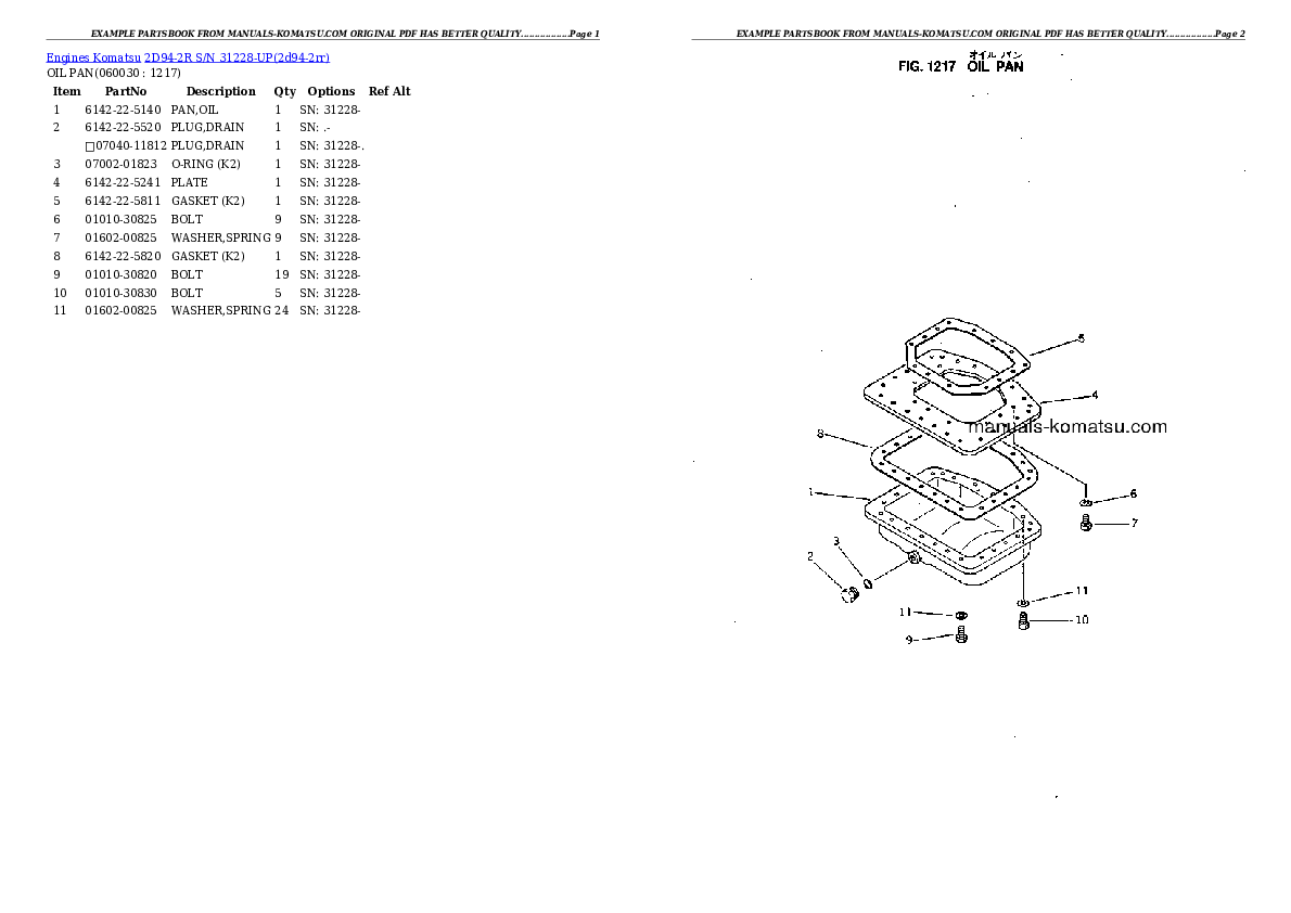 Protected: 2D94-2R S/N 31228-UP Partsbook