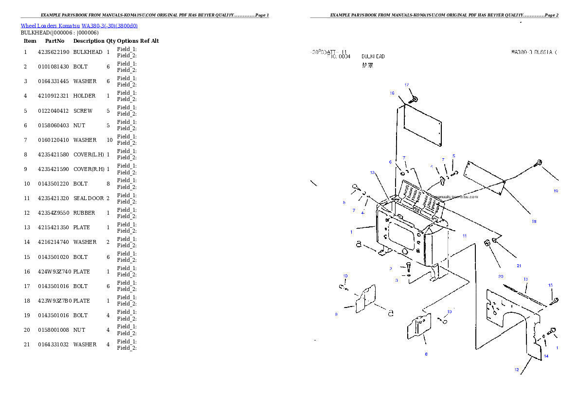 Protected: WA380-3(-30) Partsbook
