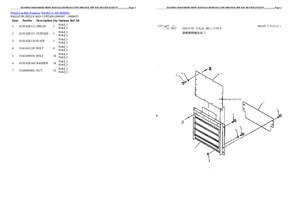Protected: WA380-3(-30) Partsbook