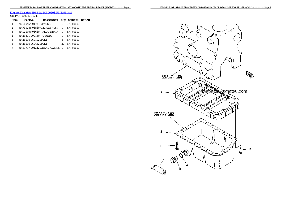 Protected: 3D63-1A S/N 00101-UP Partsbook